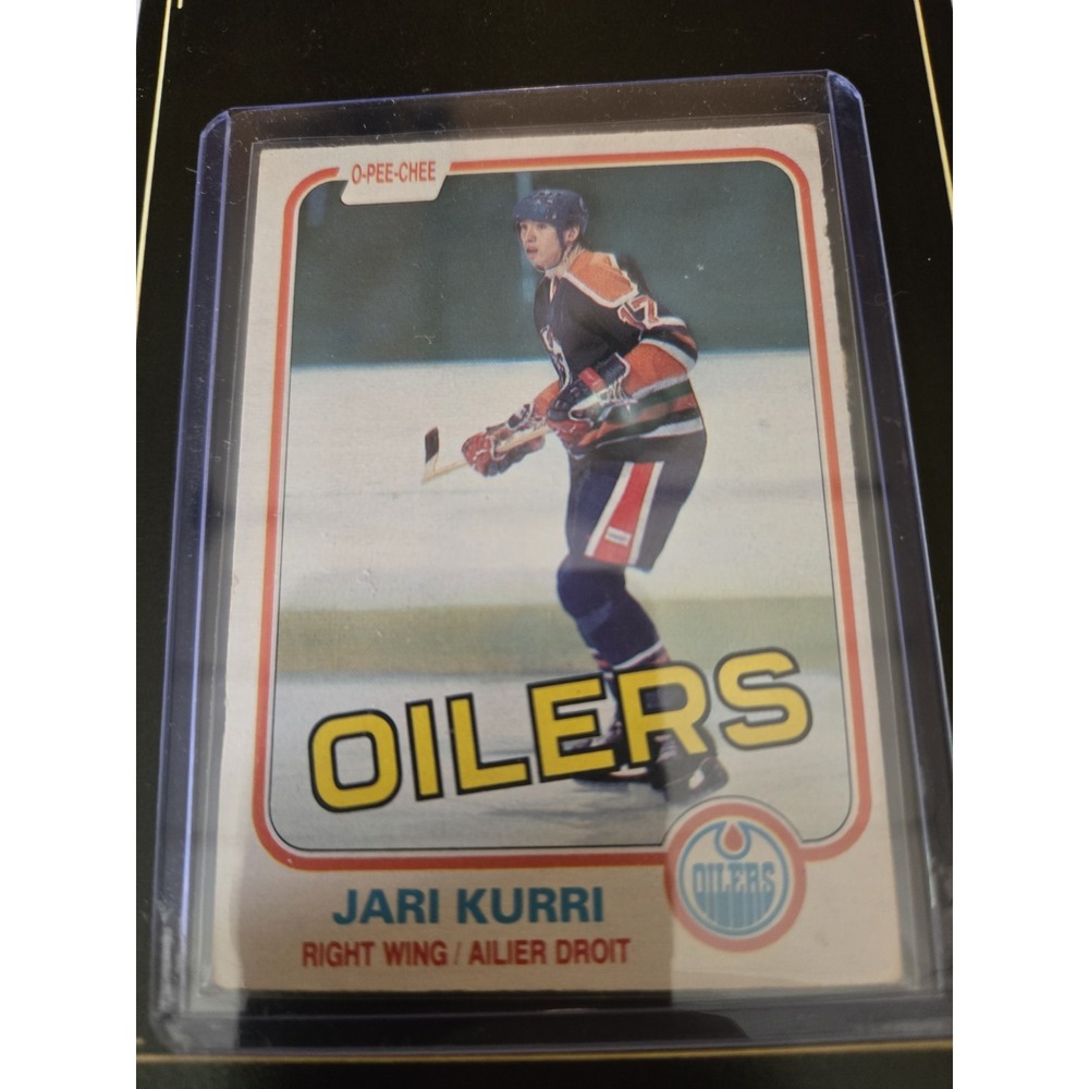 1981-82 O-Pee-Chee Jari Kurri Rookie Card #107 Edmonton Oilers HOF OPC Vintage